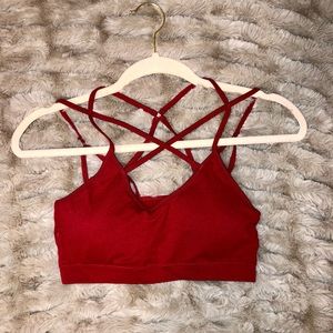 Red padded bralette that in size small/medium.